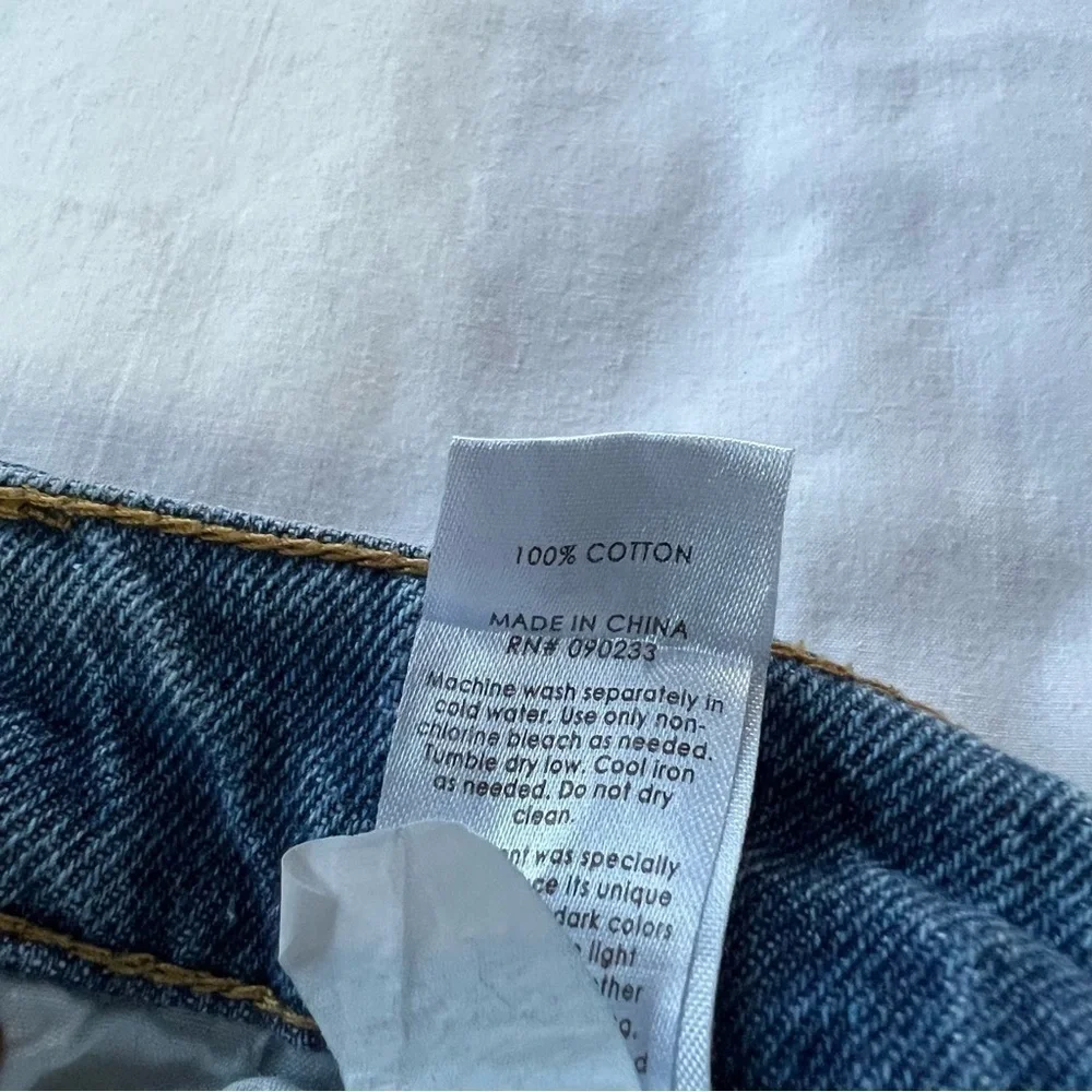 PacSun high rise straight blue denim jeans mom baggy 9567